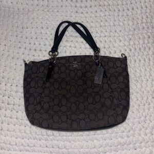 Coach Black Signature Shoulder Bag
